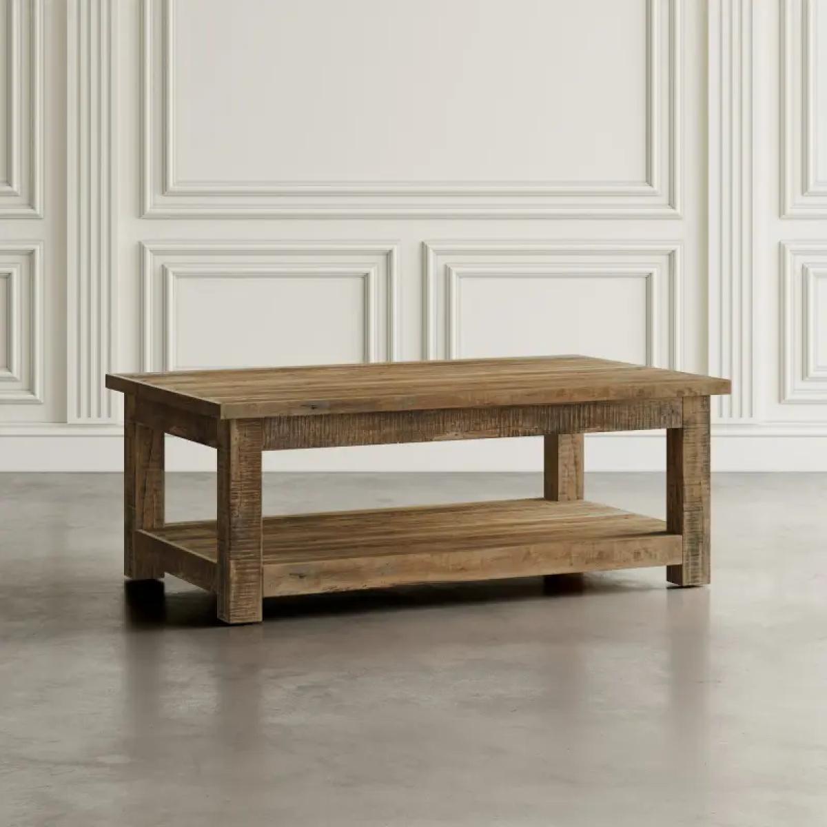 Reclamation Salvaged Wood Rectangle Coffee Table - Image 6