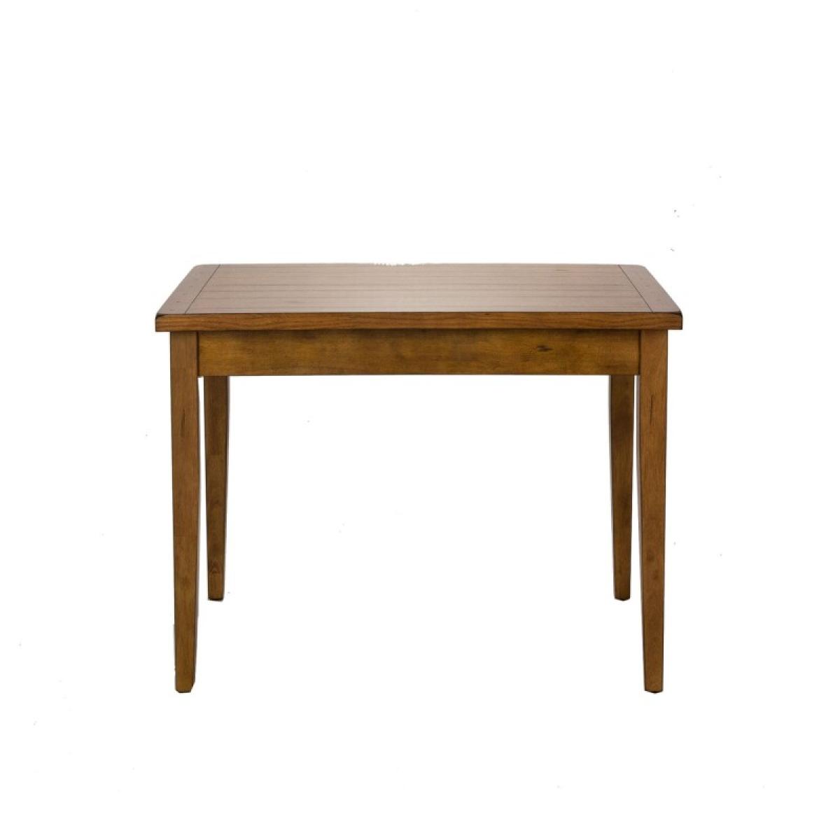 Treasures Rectangular Leg Table - Oak - Image 4
