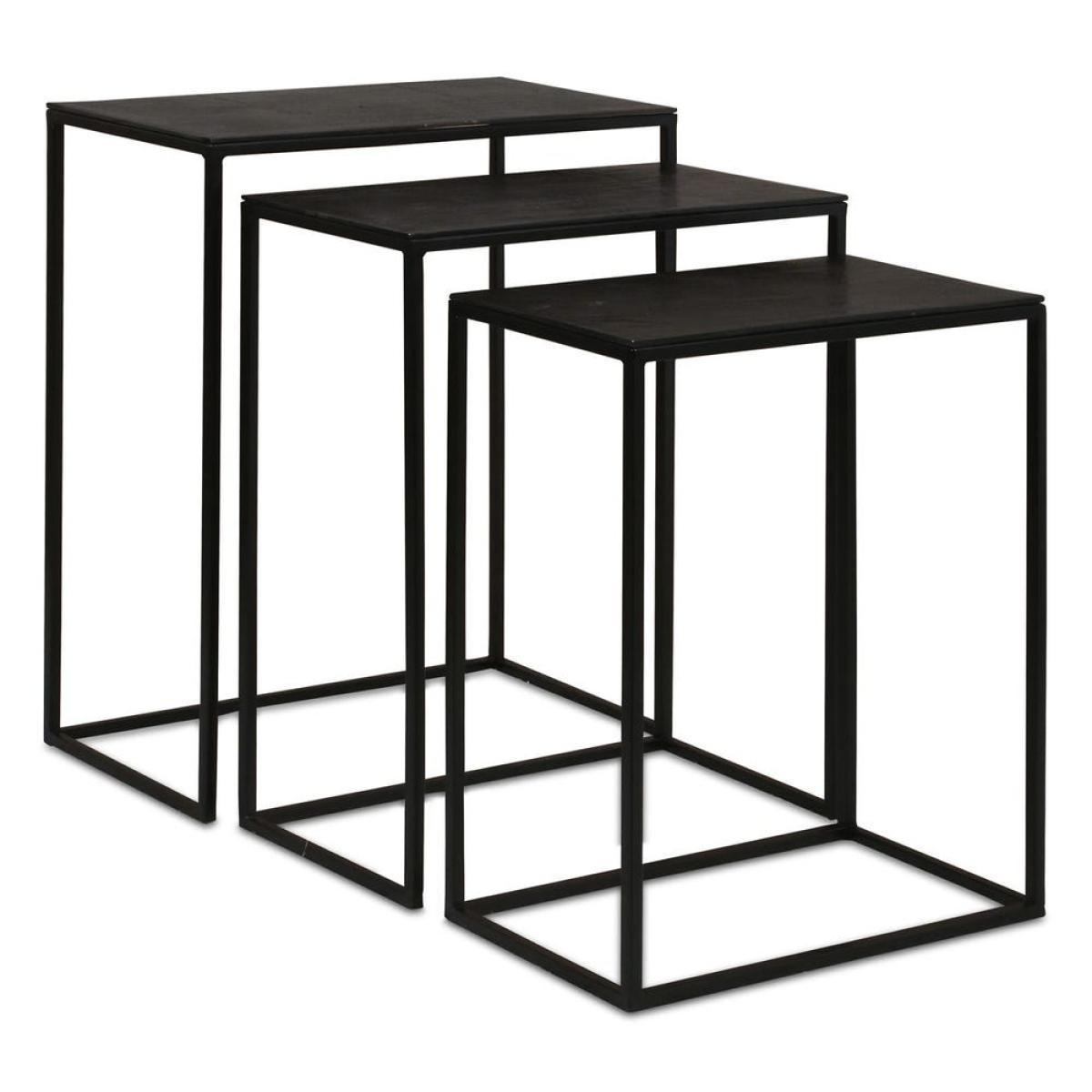 Coreene Nesting Tables, Black, S/3 - Image 2