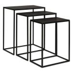 Coreene Nesting Tables, Black, S/3