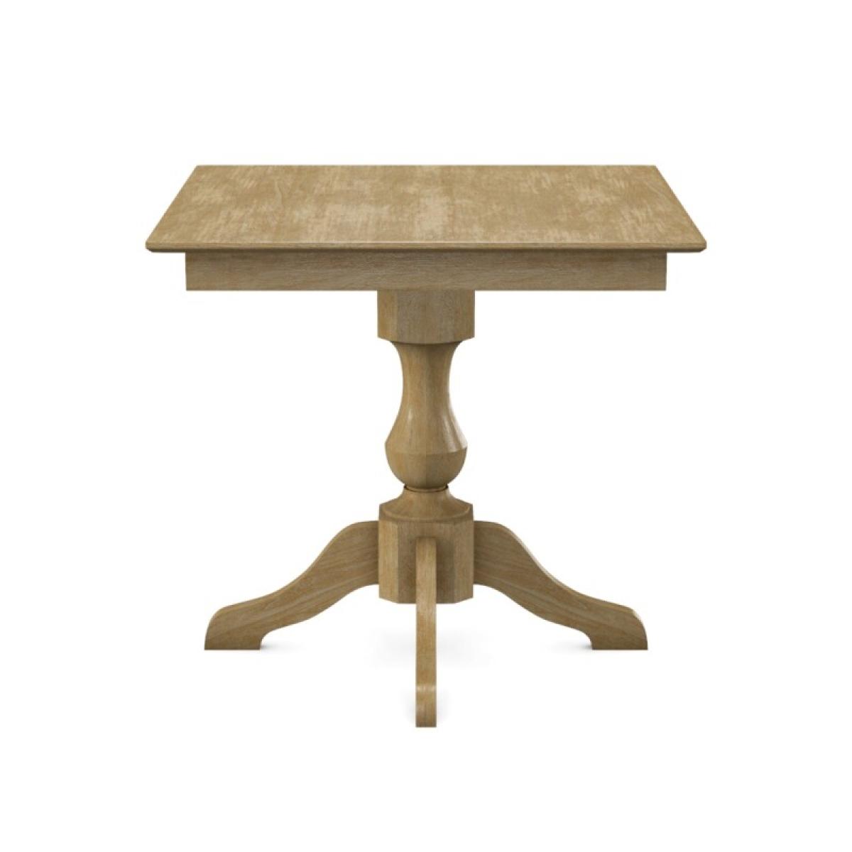 Build Your Own Pedestal Table w/ 36" Square Tabletop w/ Reverse Bevel Edge - Image 14
