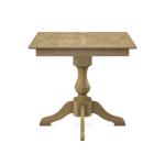 Build Your Own Pedestal Table w/ 36" Square Tabletop w/ Reverse Bevel Edge - Image 14