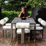 Bolster Back Outdoor Dining Chair - Image 13