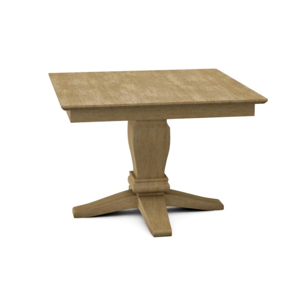 Build Your Own Pedestal Table w/42" Square Top w. Reverse Bevel Edge - Image 13
