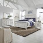 River Place Queen Panel Bed, Dresser & Mirror, Chest, Night Stand