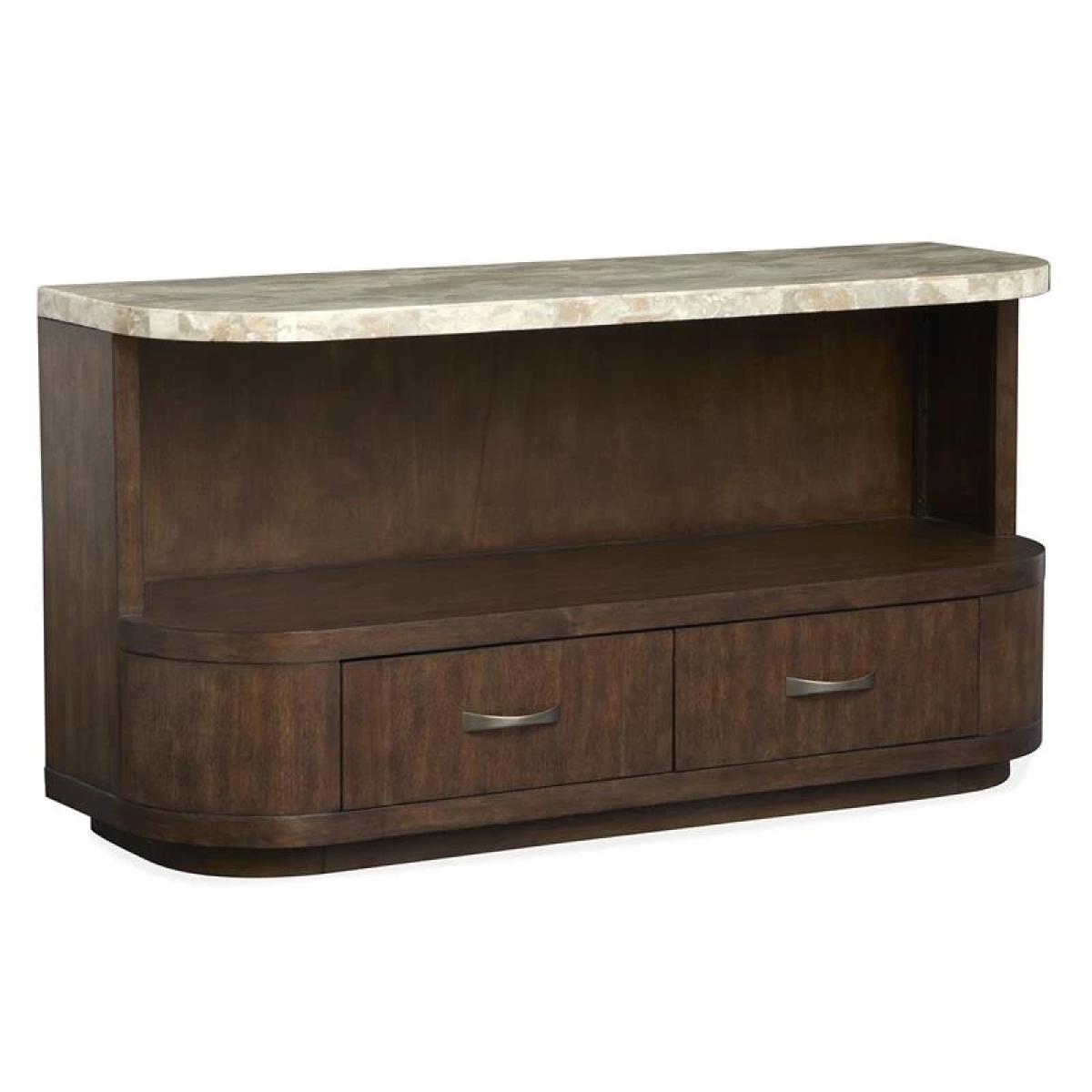 be8ff9bea21599075b373582283f6a84 McPherson T6351-75 Demilune Sofa Table - Image 1