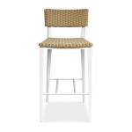 Calbas Outdoor Bar Stool, White