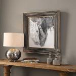 Custom Black And White Horses Framed Print - Image 4