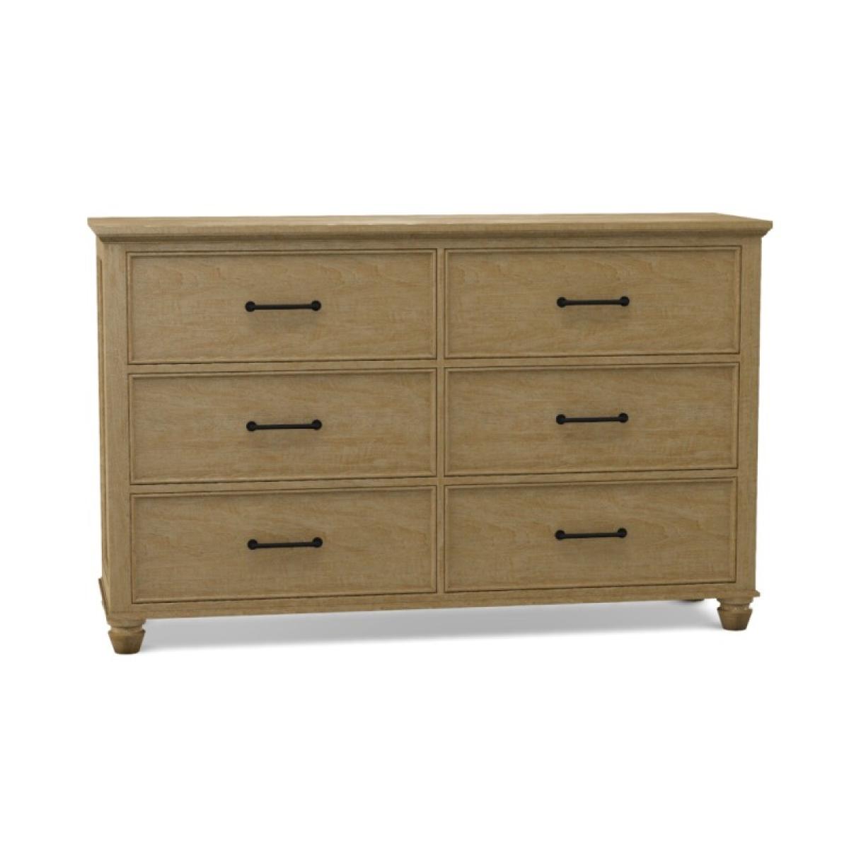 Vista Bedroom 6-Drawer Dresser - Image 4