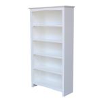 Tykes Collection - 60'' Shaker Bookcase in Pure White