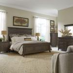King California Panel Bed, Dresser & Mirror, Chest, Night Stand