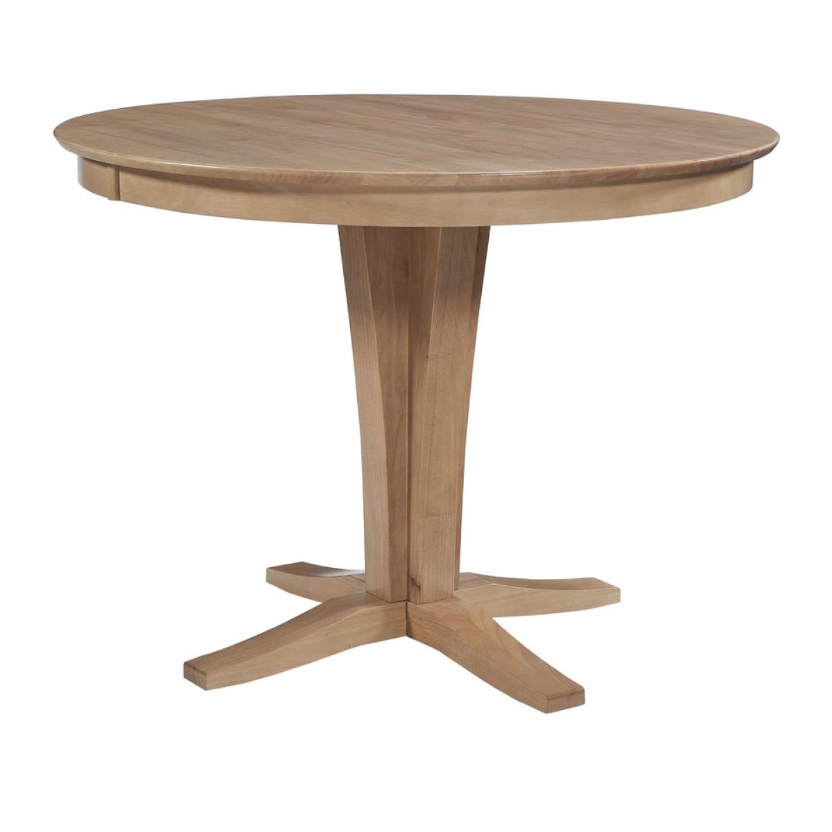 Cosmopolitan Collection - 48" Siena Solid Top w/ 36"Verona Pedestal in Honey - T97-148RT - Image 2