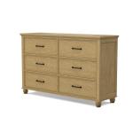Vista Bedroom 6-Drawer Dresser - Image 9