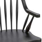 Hearthstone Ridge Windsor Back Arm Chair - Black - Image 8