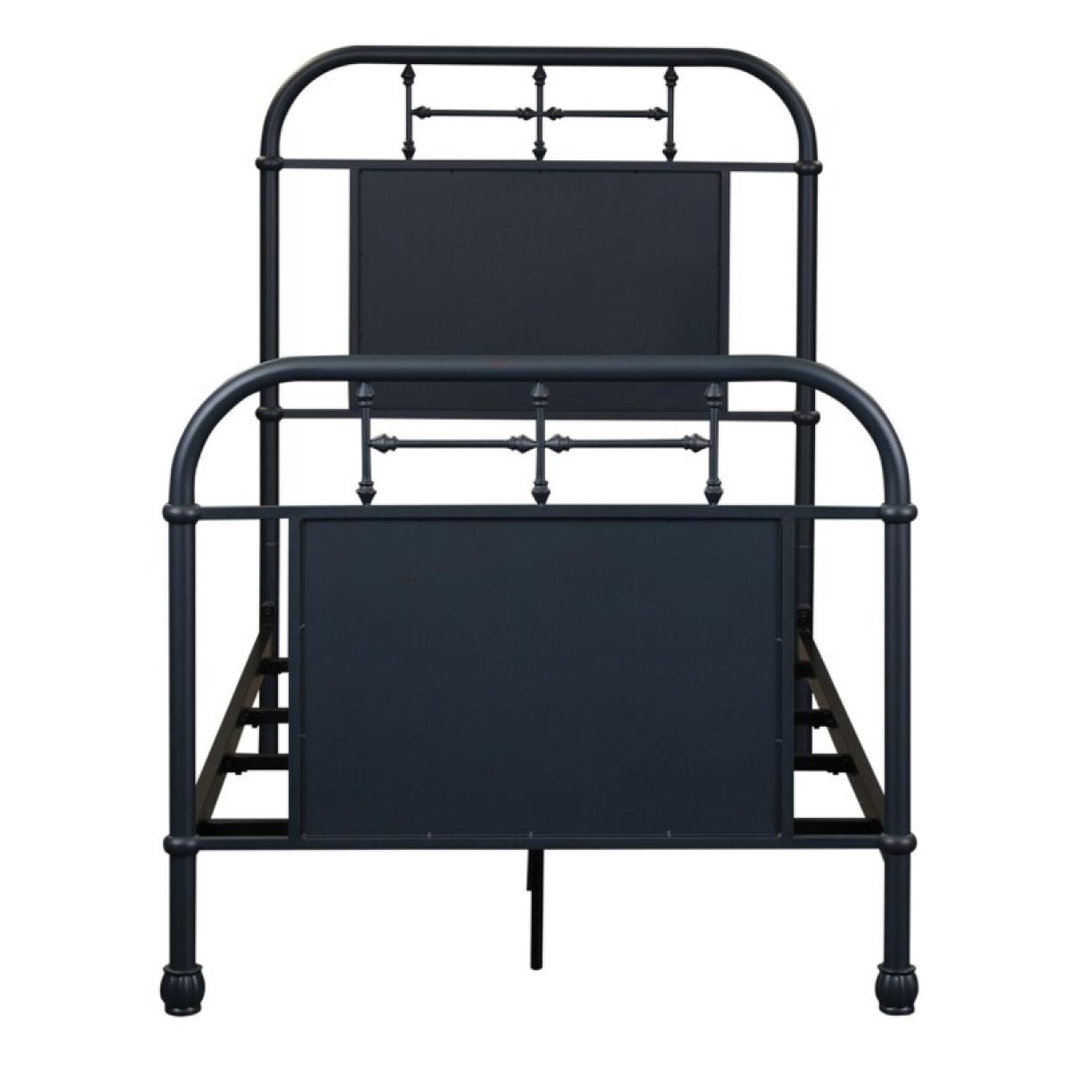 Vintage Series Twin Metal Bed - Navy - Image 3