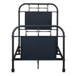 Vintage Series Twin Metal Bed - Navy - Image 3