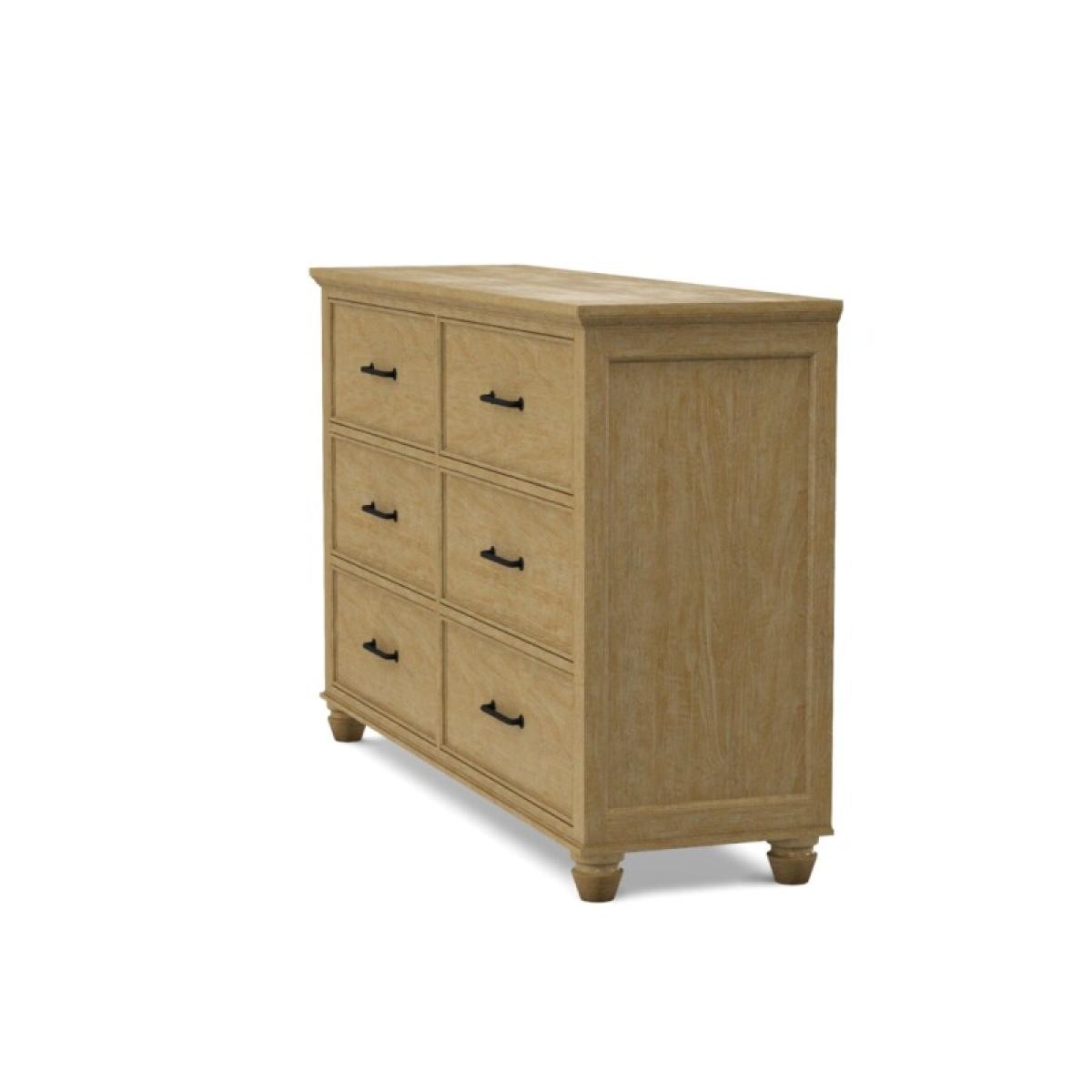 Vista Bedroom 6-Drawer Dresser - Image 12