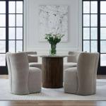 Accent Dining Chair w/ Casters - Truffle - Image 5