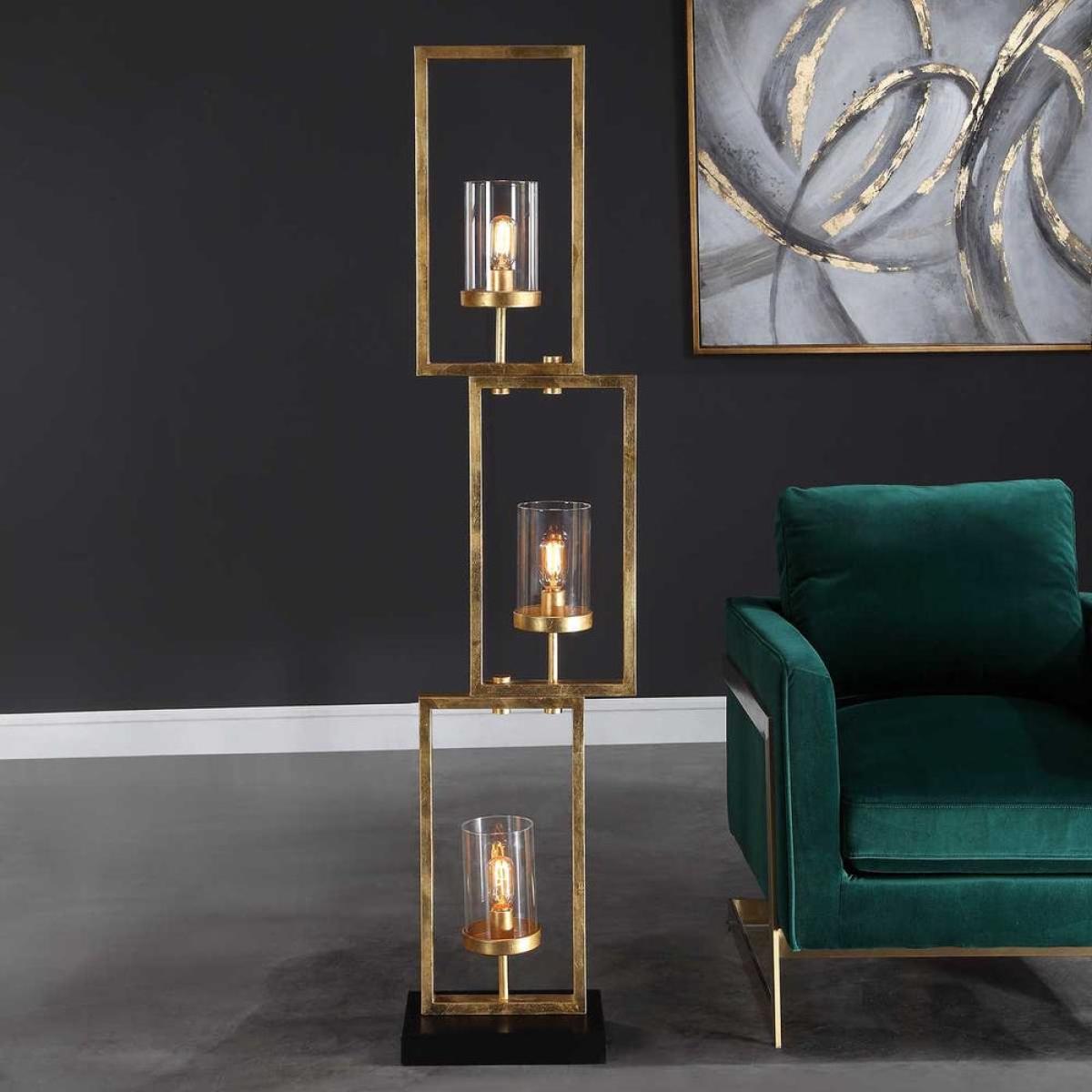 Cielo Floor Lamp, Gold - Image 4