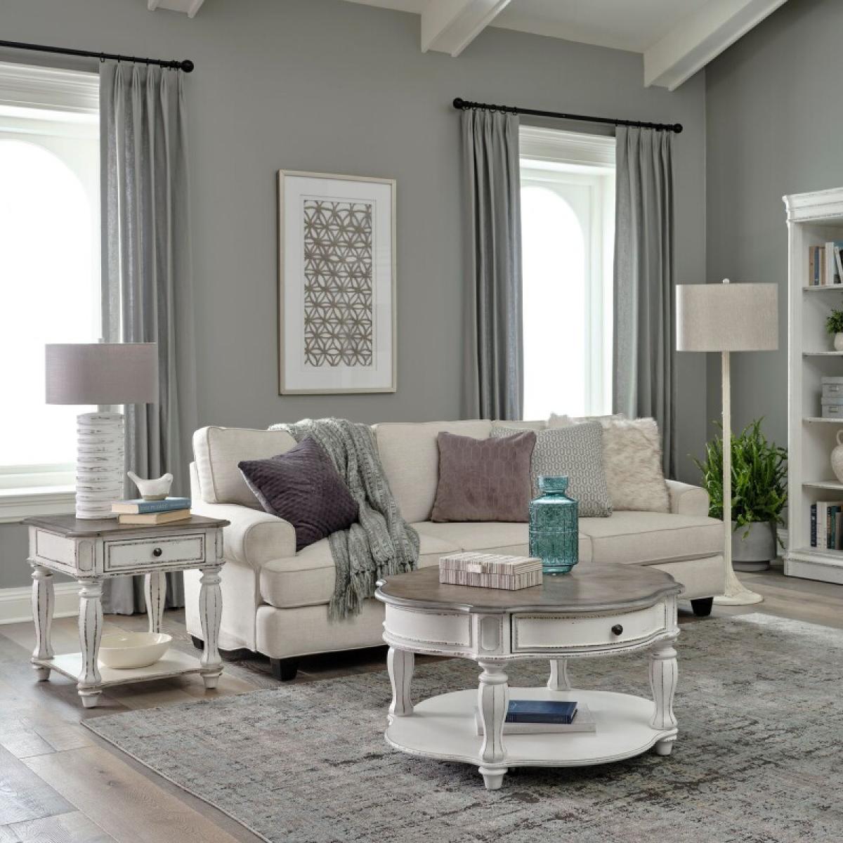 Magnolia Manor 3 Piece Set (1-Cocktail 2-End Tables) - Image 2