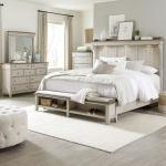 King California Mantle Storage Bed, Dresser & Mirror, Chest