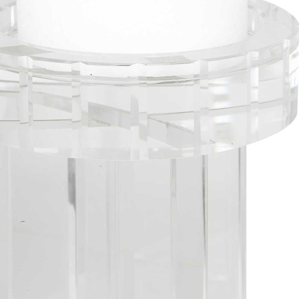 Crystal Pillar Candleholders, S/2 - Image 4