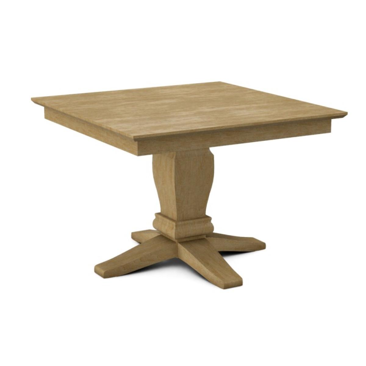 Build Your Own Pedestal Table w/42" Square Top w. Reverse Bevel Edge - Image 20