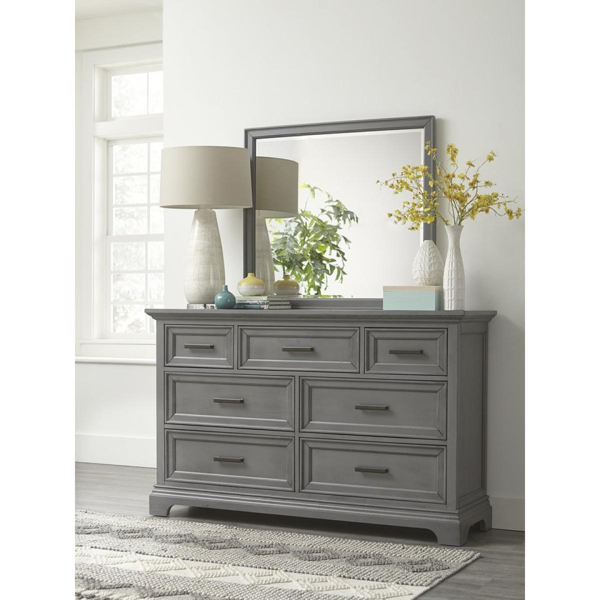 Summit 7 Drawer Dresser in Heather Gray - BD105-3050 - Image 2