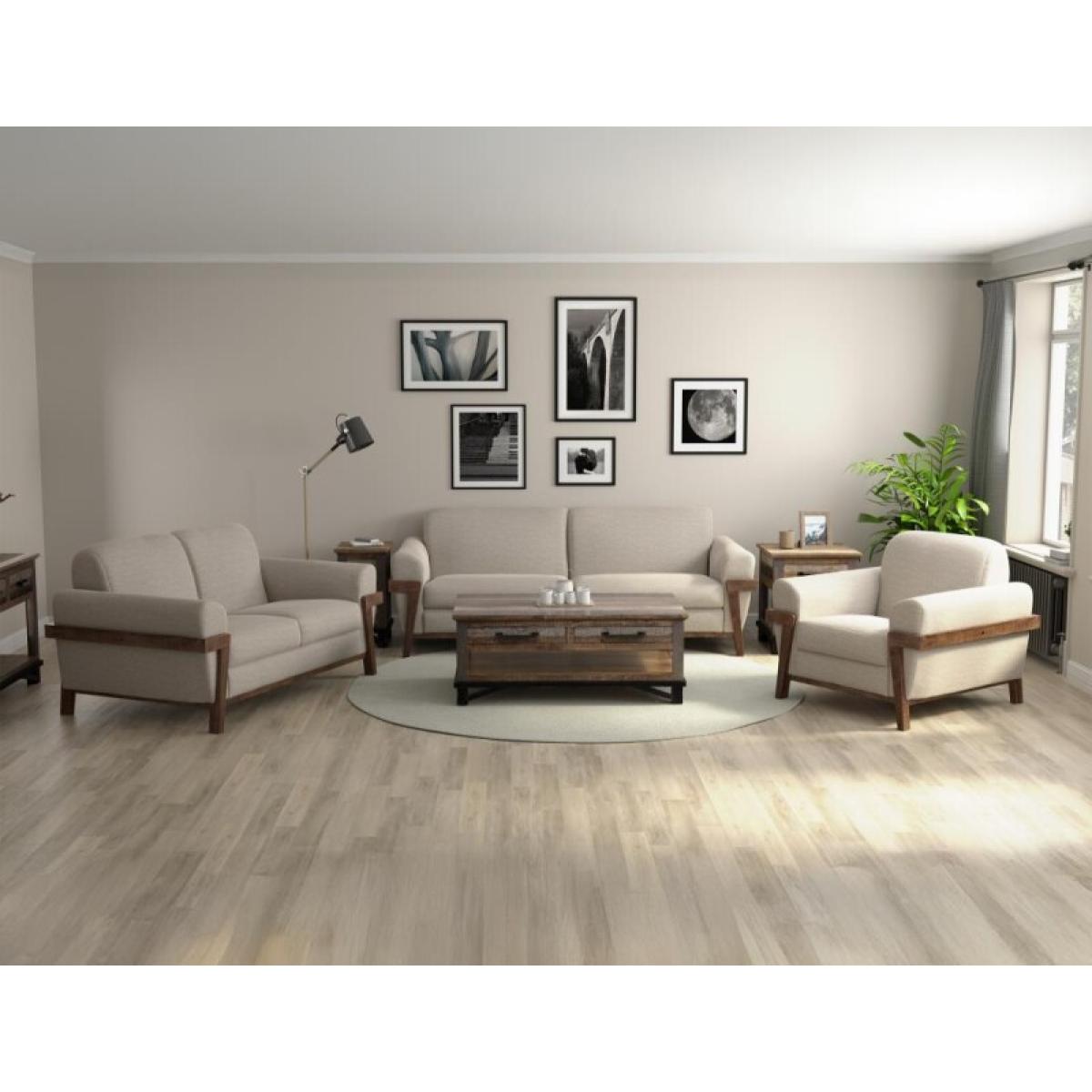 Loft Brown Wooden Frame & Base, Sofa - Image 5