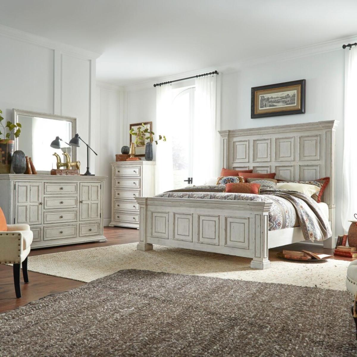 Big Valley Queen Panel Bed, Dresser & Mirror, Chest - Image 2