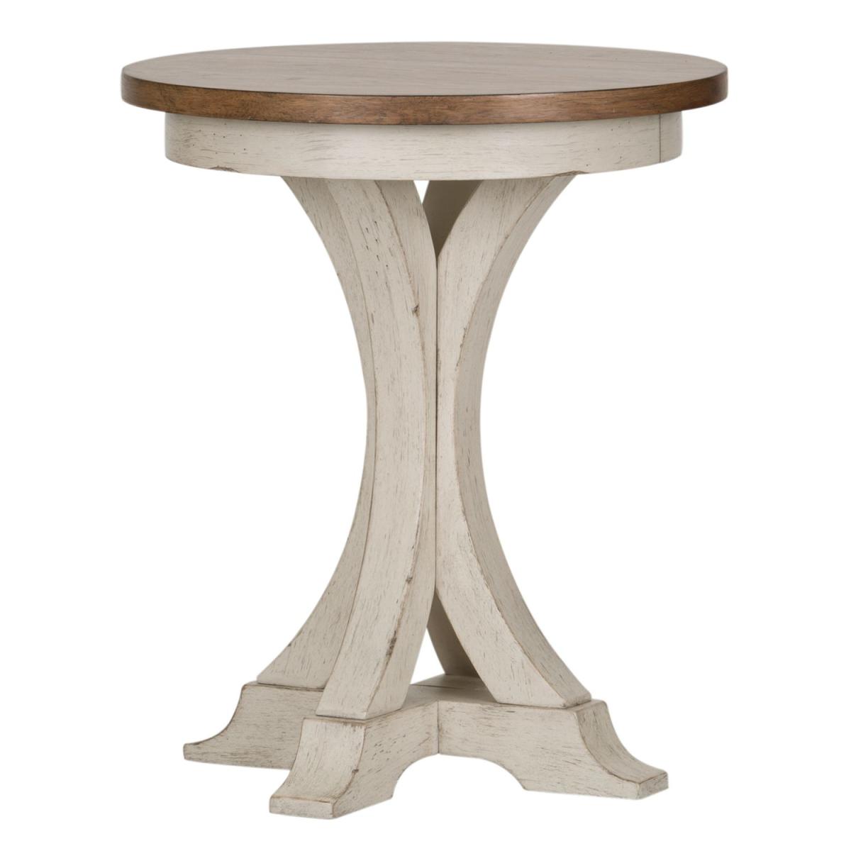 Farmhouse Reimagined Round Chair Side Table - Image 3