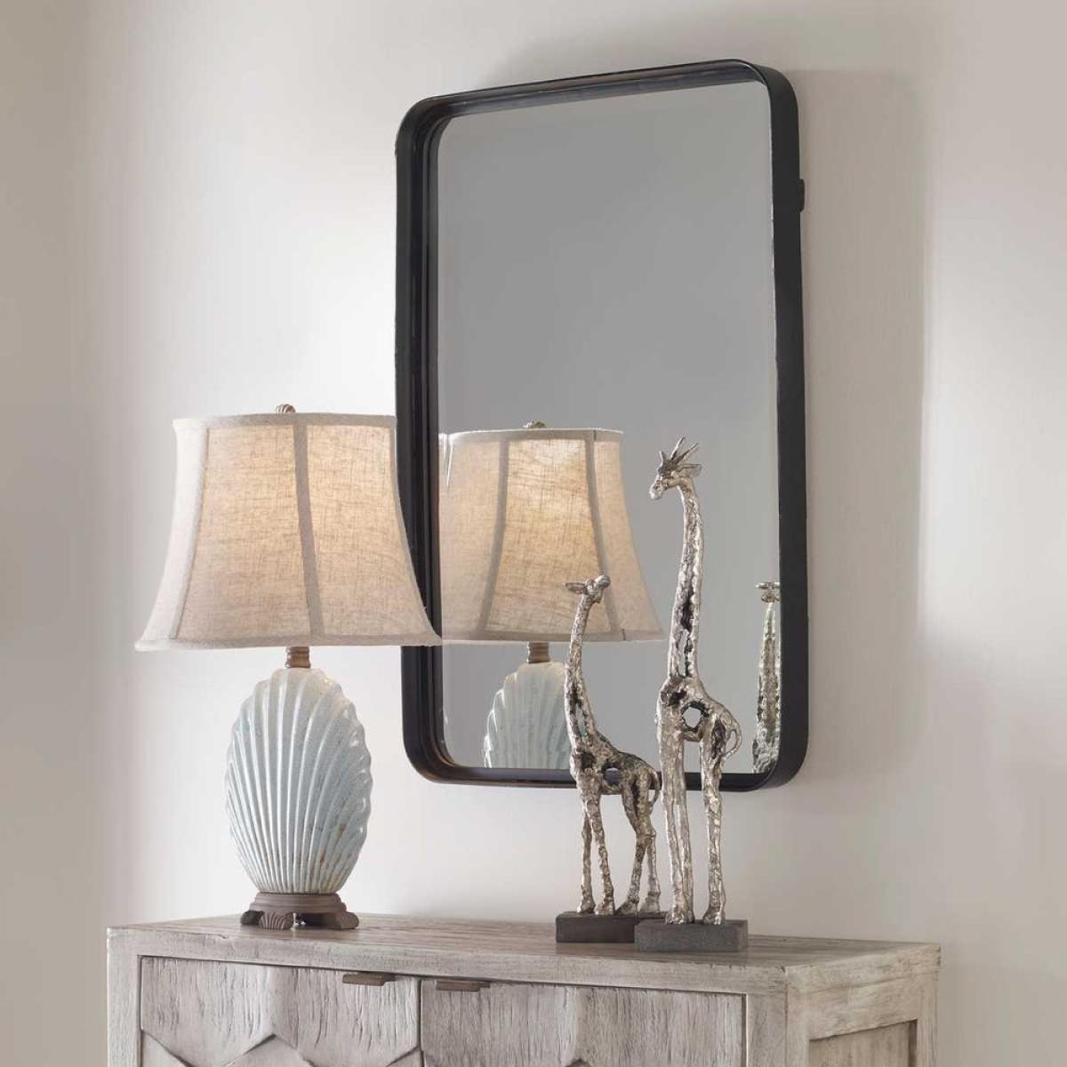 Crofton Vanity Mirror, Black - Image 9