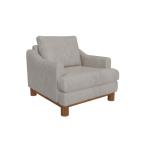 Wooden Frame & Base, Armchair - Olimpia