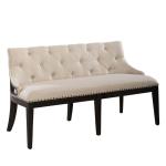Americana Farmhouse Uph Shelter Dining Bench- Black - Image 3