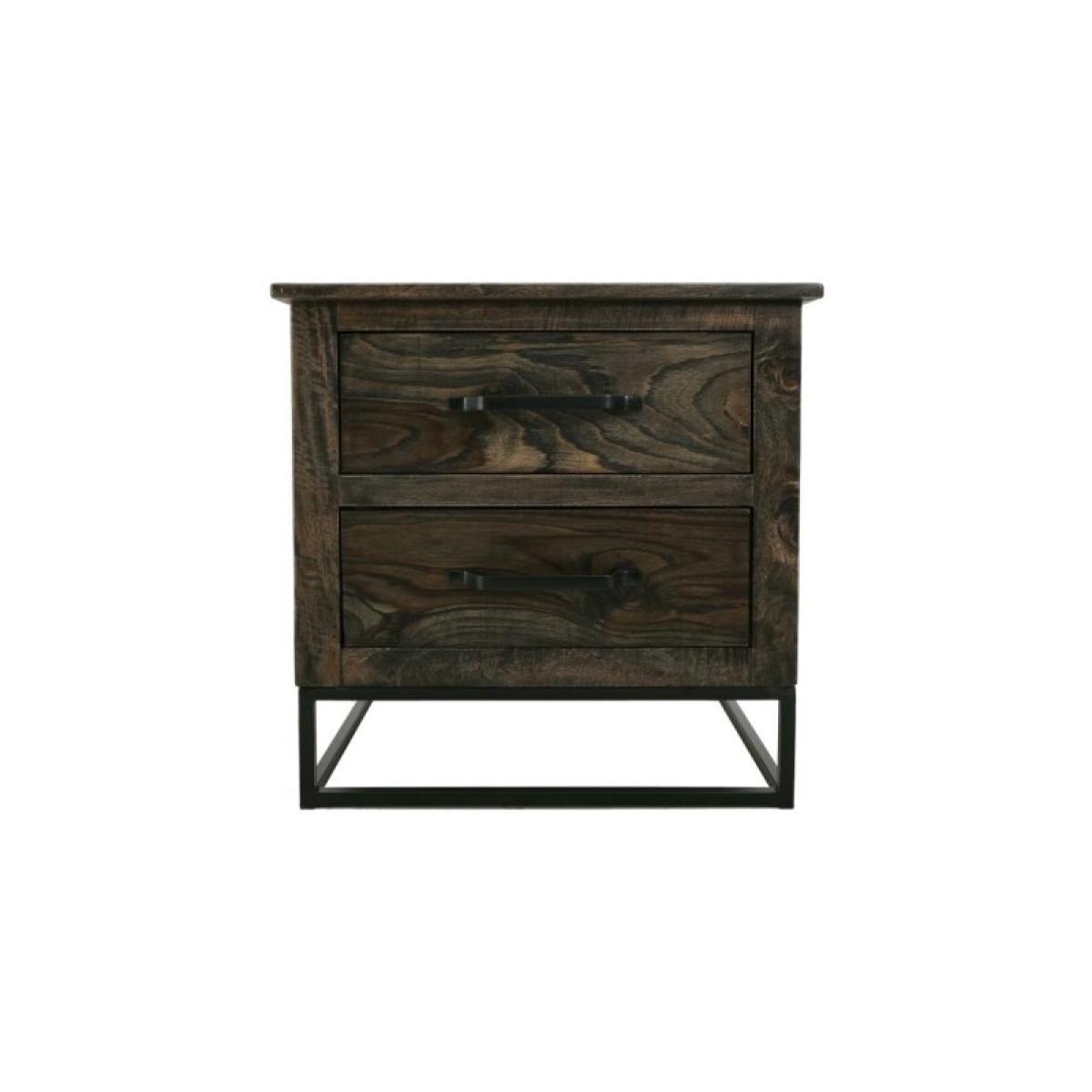 2 Drawer Nightstand - Teak - Image 2