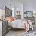 Big Valley King Panel Bed, Dresser & Mirror, Chest, Night Stand - Image 3