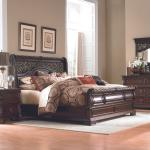 King California Sleigh Bed, Dresser & Mirror, Chest, Night Stand