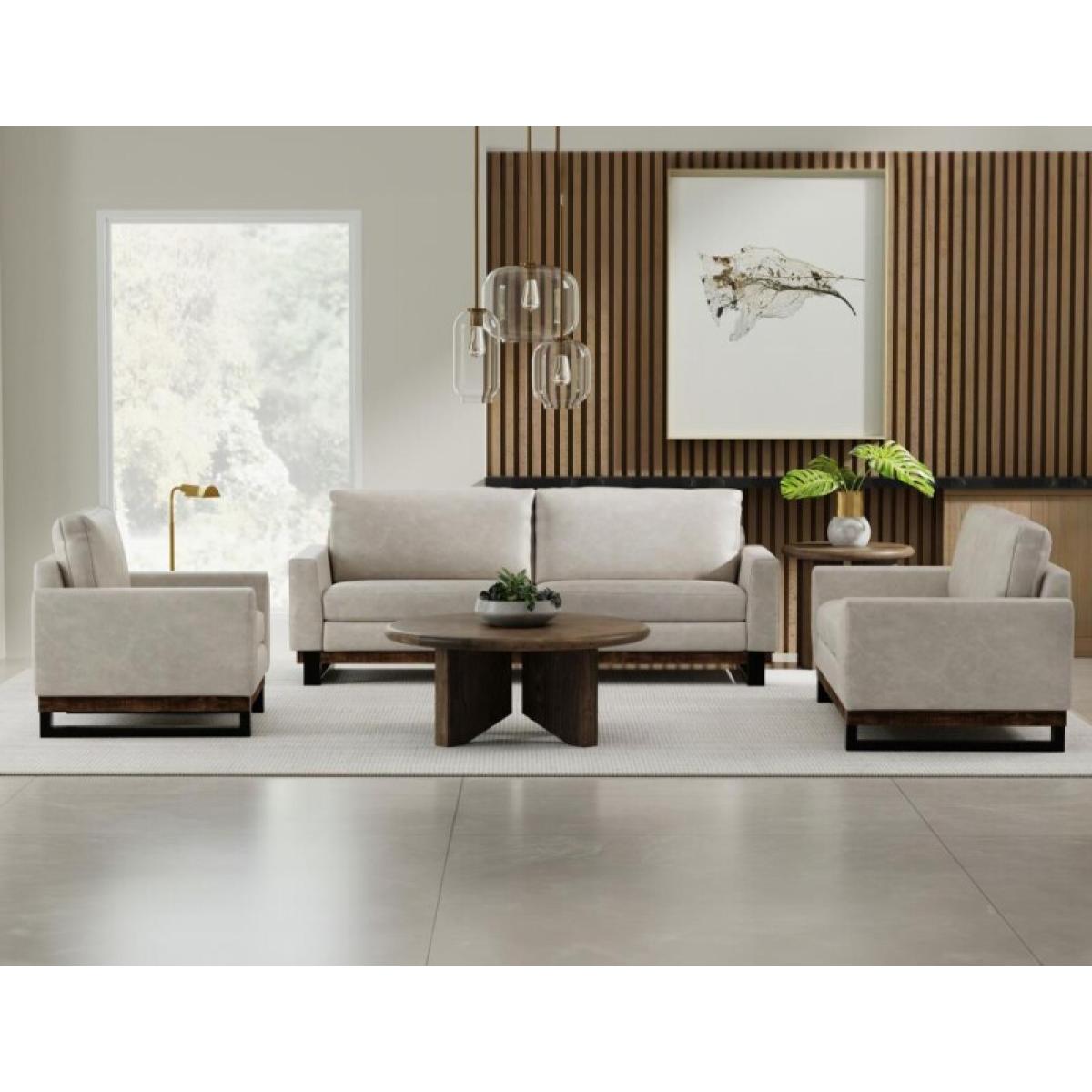 Metal & Wood Base, Loveseat - Blackburn - Image 5