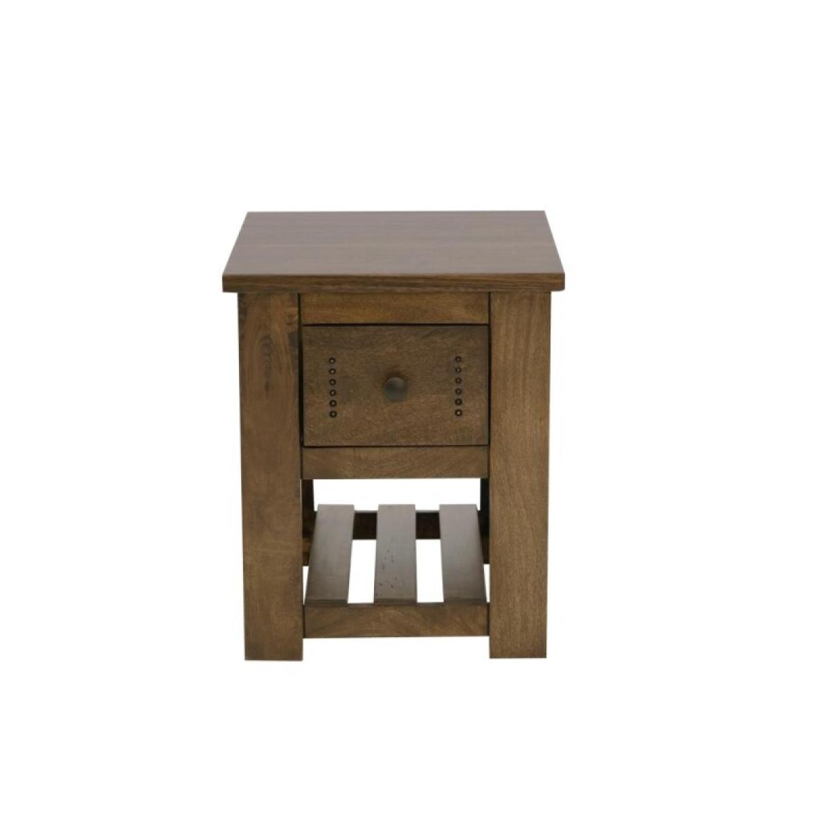 1 Drawer, 1 Shelf, Chairside Table - Parota III - Image 3