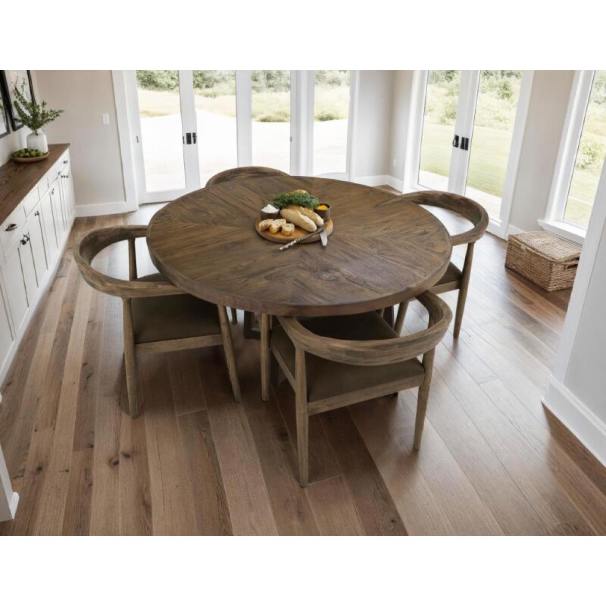 Wooden Chair - Natural Teca - Image 7