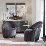 Crue Swivel Chair, Gunmetal - Image 4