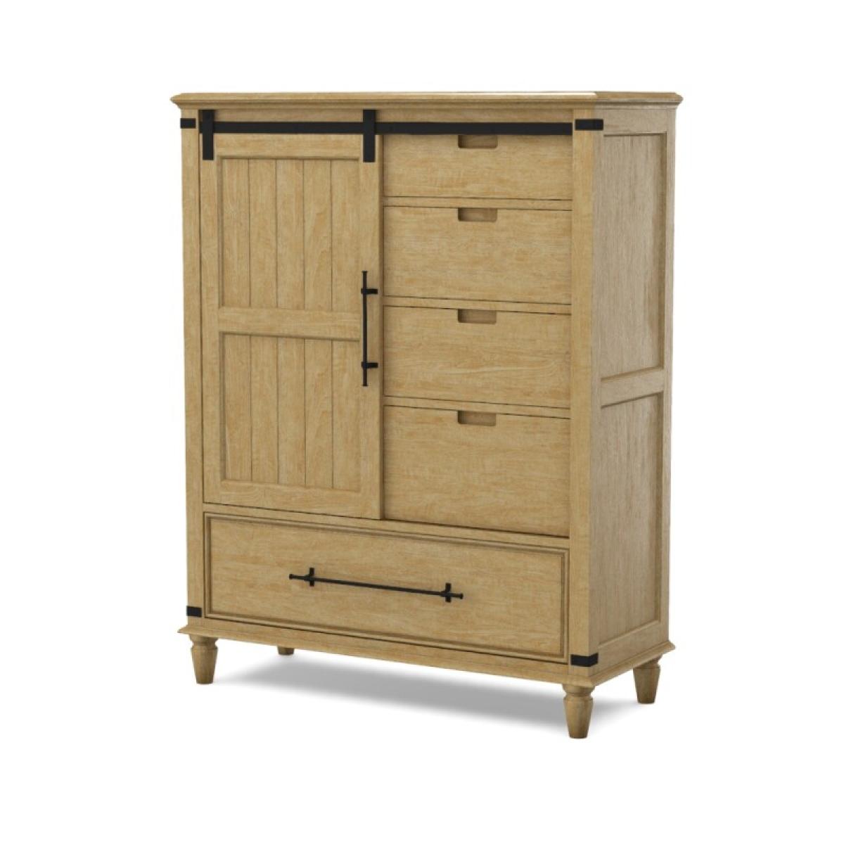 Farmhouse Chic Sliding Door Chest - Image 8