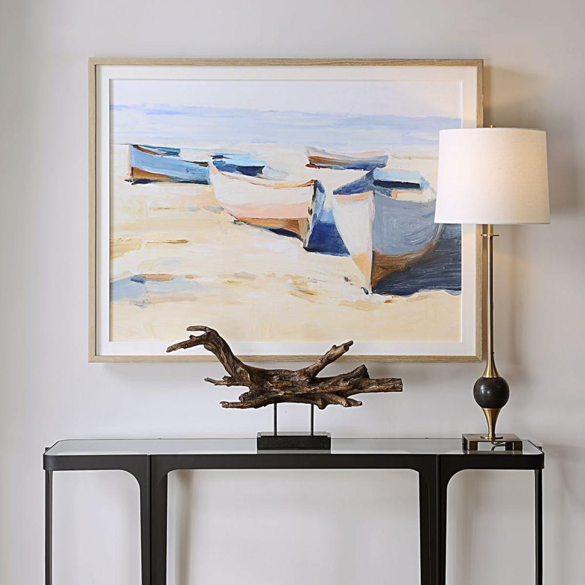 Beached Boats Framed Print - Image 3