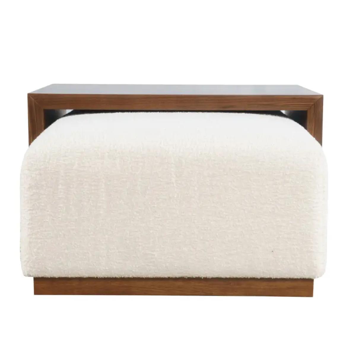 Hudson Sliding Ottoman W Caster Wheels And Table Top - Image 2