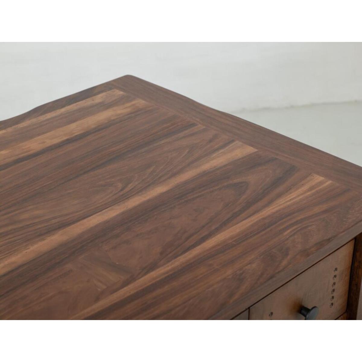 3 Drawer 4 Doors 2 Sliding Doors Wood Island - Parota - Image 7