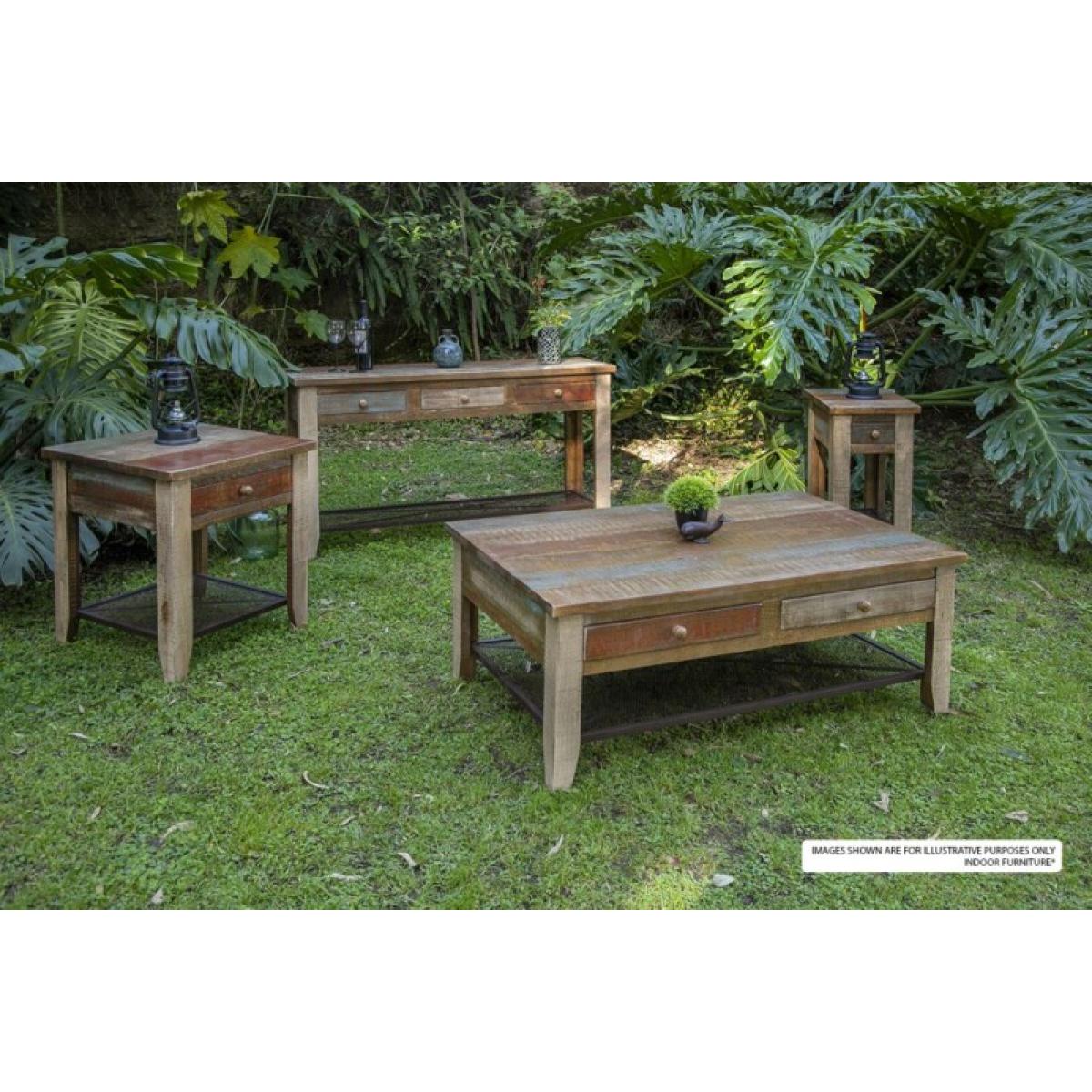 4 Drawer Cocktail Table - Antique - Image 3