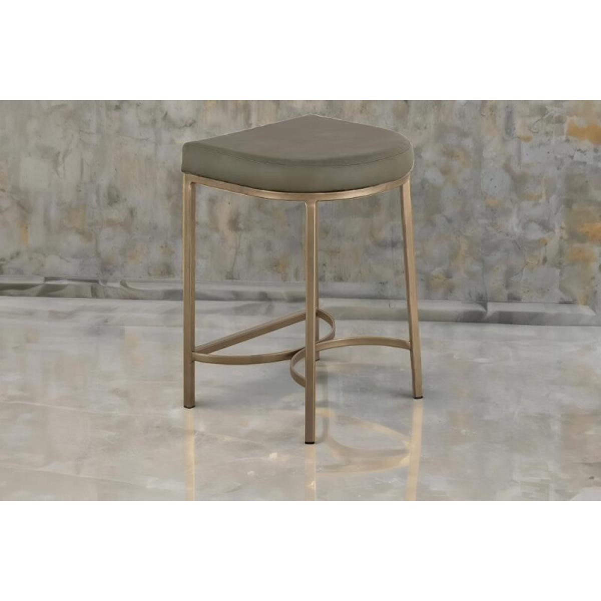 Wooden Frame & Metal Base, 24" Stool - Mezquite - Image 3
