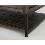 Dark Mita 4 Drawer, 1 Shelf Cocktail Table - Image 4
