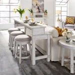 Modern Farmhouse Console Bar Table - Image 8