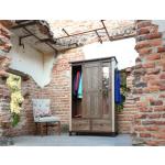 2 Drawer, 1 Sliding Door, 1 Mirror Door Armoire - Antique - Image 3